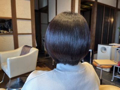 カラーファンタジー　レプロナイザー107 ヘアビューロン107 大人ショートカット　りずむヘアデザイン　還元美養りずむ南青山　